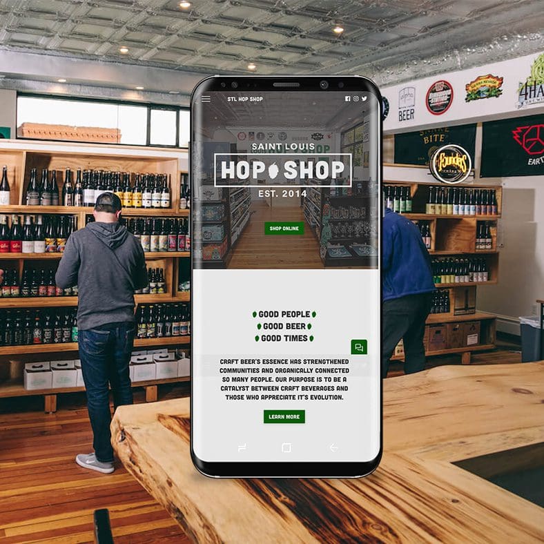 Featured image for “St. Louis Hop Shop Website Design”